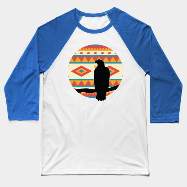 Sitting Eagle - 2 Baseball T-Shirt by Brightfeather